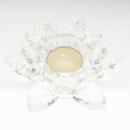 Kristal Groothandel - theelichtje in kristal lotus 15 cm