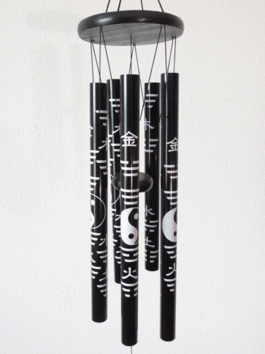 Windgong Yin Yang zwart 85 cm