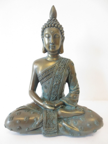 Groothandel - Brons/Groen Mediterende Boeddha II