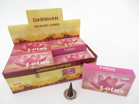 Darshan wierook kegeltjes Lotus