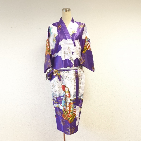 Groothandel - Japanse kimono Lang paars