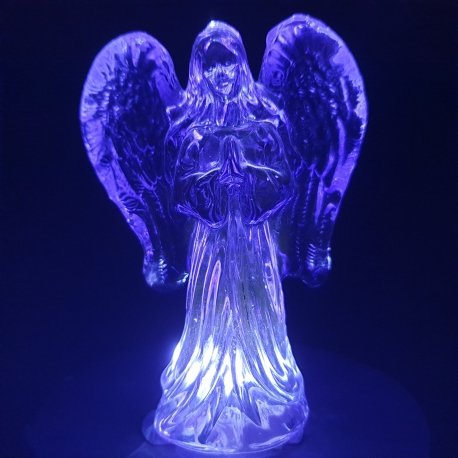 Groothandel - Kristallen beeld engel biddend paars