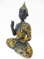Thaise Boeddha met potje goud/zwart