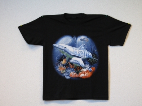 T-shirt 2 dolfijnen (Maat L)