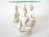 3 witte Thaise boeddha