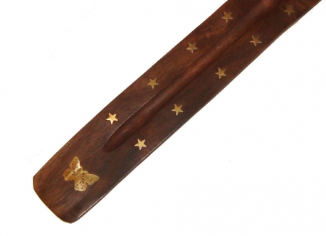 Wierookhouder traditioneel houten plankje Vlinder (600st)