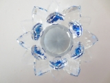 Kristal lotus blauw