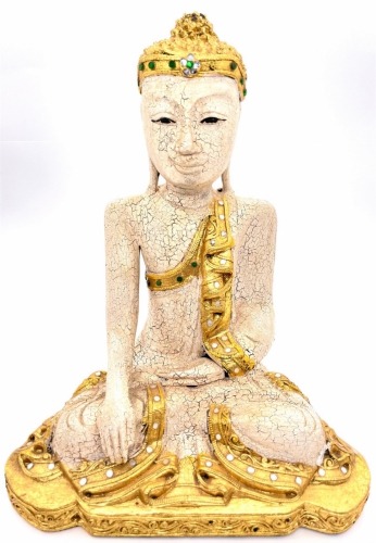 Thaise Boeddha Hout met goud