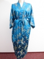 Lange Kimono Dragon/Phoenix turquoise