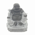 Groothandel - Blije Boeddha zittend met Yuni en goudklomp Hematiet
